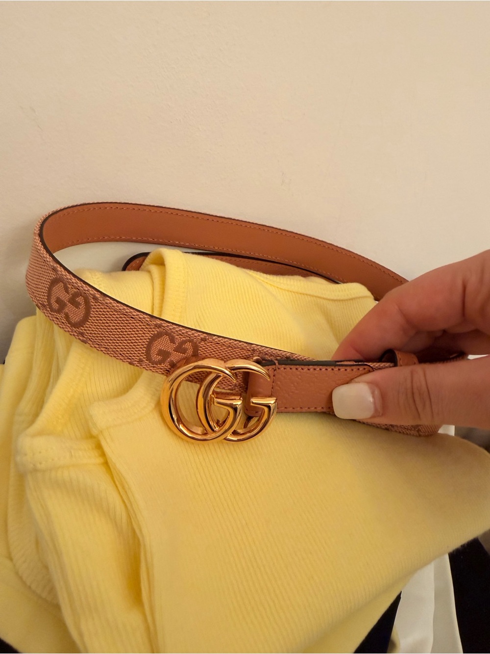 Gucci GG Belt Rose Gold - Picture 4 of 9